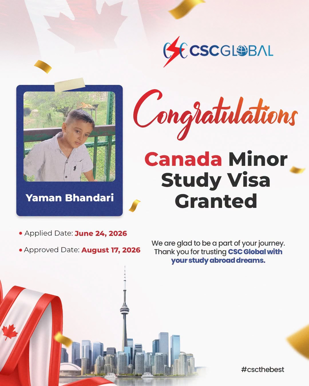 Minor Study Visa